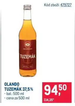 Makro OLANDO TUZEMÁK 37,5 % nabídka