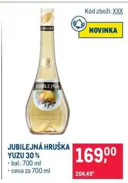 Makro JUBILEJNÁ HRUŠKA YUZU 30 % nabídka