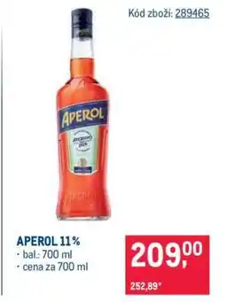 Makro Aperol 11 % nabídka