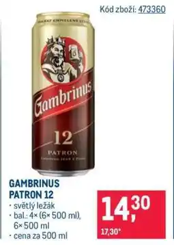 Makro Gambrinus Patron 12 nabídka