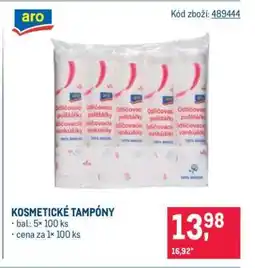 Makro KOSMETICKÉ TAMPÓNY nabídka
