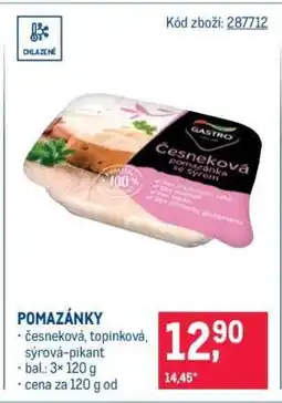 Makro Pomazánky nabídka