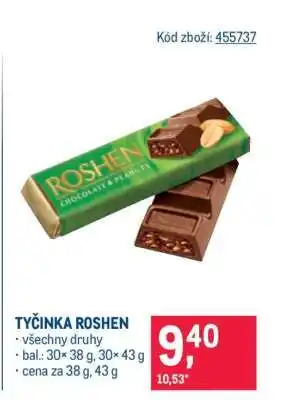 Makro Tyčinka Roshen nabídka