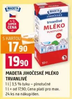 Terno MADETA Jihočeské Mléko trvanlivé nabídka