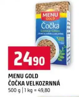 Terno Menu Gold Čočka velkozrnná nabídka