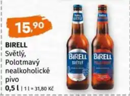 Terno Birell Světlý Polotmavý nealkoholické pivo nabídka