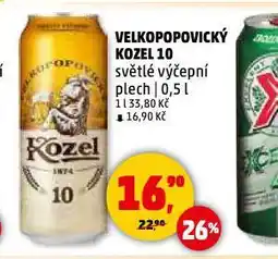 Penny Market Pivo velkopopovický kozel nabídka