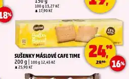 Penny Market Máslové sušenky café time nabídka