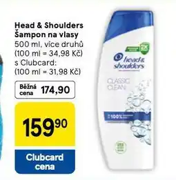 Tesco Head a shoulders šampon na vlasy nabídka