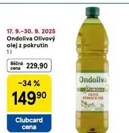 Tesco Ondoliva olivový olej z pokrtuin nabídka