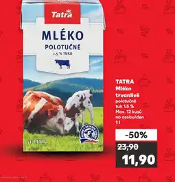 Kaufland Tatra mléko trvalivé 1,5% nabídka