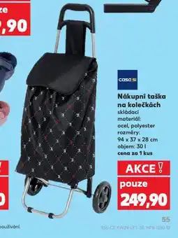 Kaufland Nákupní taška na kolečkách s chladicí funkcí nabídka