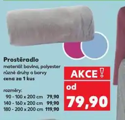 Kaufland Napínací prostěradlo 180-200 x 200 cm nabídka