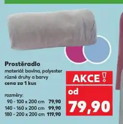Kaufland Napínací prostěradlo 90-100 x 200 cm nabídka