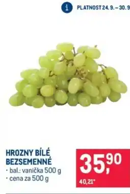 Makro Hrozny bílé bezsemenné nabídka