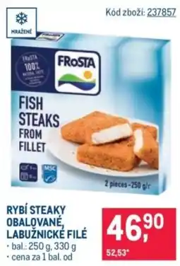 Makro Rybí steaky obalované, labuznické file nabídka