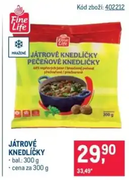 Makro Játrové knedlíčky nabídka