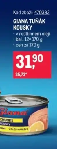 Makro Giana tuňák kousky nabídka