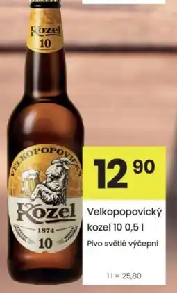Kubík potraviny Velkopopovický Kozel 10 nabídka