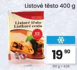 Kubík potraviny Listové těsto nabídka
