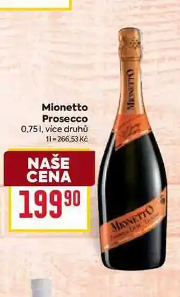 Billa Mionetto Prosecco 0,75l nabídka