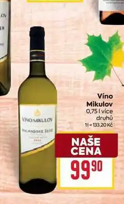 Billa Víno Mikulov 0,75l nabídka