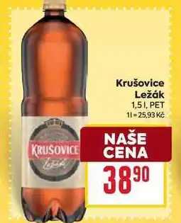 Billa Krušovice Ležák 1,51, PET nabídka