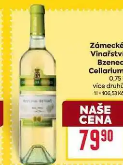 Billa Zámecké Vinařstvi Bzenec Cellarium 0,75l nabídka