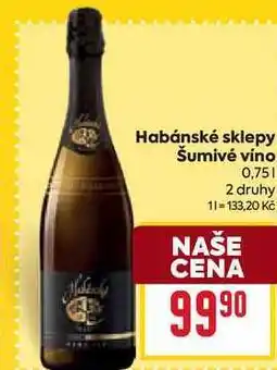 Billa Habánské sklepy Šumivé víno 0,75l nabídka