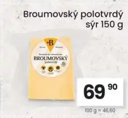 Kubík potraviny Broumovský polotvrdý sýr nabídka