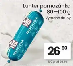 Kubík potraviny Lunter pomazánka nabídka