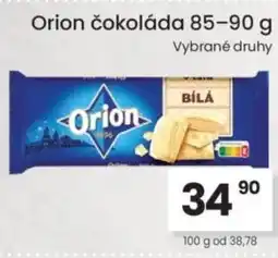 Kubík potraviny Orion čokoláda nabídka