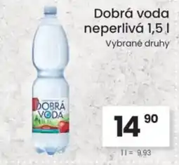 Kubík potraviny Dobrá voda neperlivá nabídka