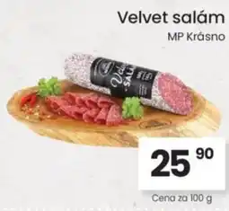 Kubík potraviny Velvet salám nabídka