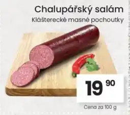 Kubík potraviny Chalupářský salám nabídka