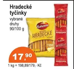COOP DISKONT Bohemia Hradecké tyčinky nabídka