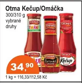 COOP DISKONT OTMA Kečup/Omáčka nabídka