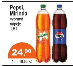 COOP DISKONT Pepsi, Mirinda nabídka