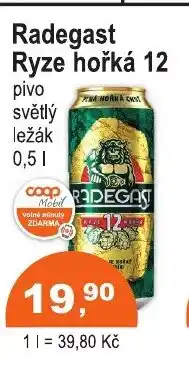 COOP DISKONT Radegast Ryze hořká 12 nabídka