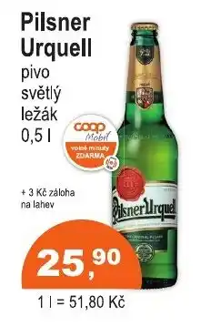 COOP DISKONT Pilsner Urquell nabídka