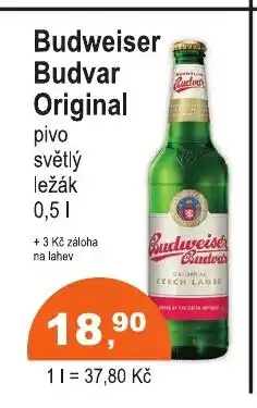 COOP DISKONT Budweiser Budvar Original nabídka