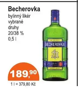 COOP DISKONT Becherovka nabídka