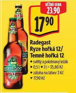 Albert Radegast temně hořká 12 nabídka