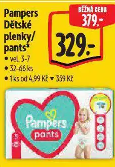 Albert Pampers dětské plenky nabídka