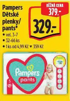 Albert Pampers dětské pants nabídka