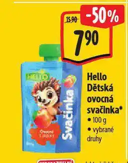 Albert Hello dětská ovocná svačinka nabídka