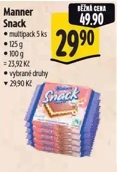 Albert Manner snack nabídka