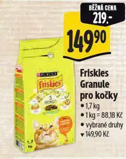 Albert Friskies granule pro kočky nabídka