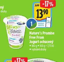 Albert Nature´s promise free form jogurt ochucený nabídka