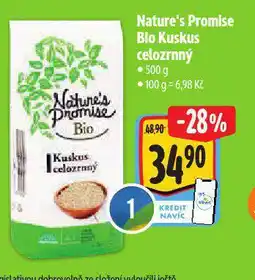 Albert Nature´s promise bio kuskus colozrnný nabídka